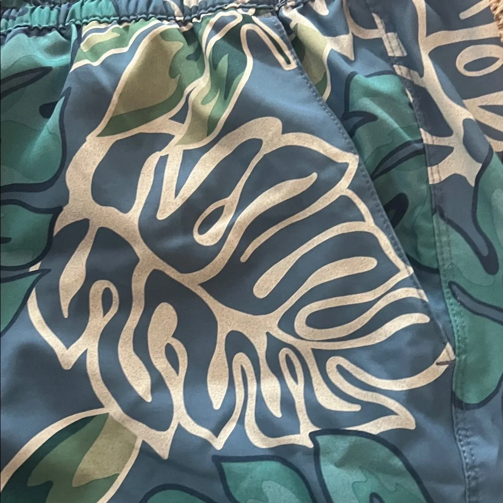 Hurley Blue Tropical Leaf Swim Shorts